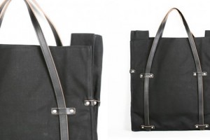 Billy Kirk Black Waxed Hobo Tote
