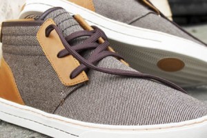 Clae McQueen Brown Twill Shoe