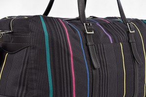 Paul Smith Accessories Black Boating Stripe Malloroy Overnight Bag