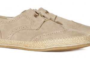 Reiss Stamco Suede Brogue Espadrille