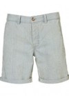 Topman Striped Denim Shorts