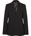 Reiss Milano Cotton And Wool Blazer Charcoal