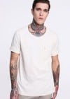 Farah Vintage Speckled Ecru Tee