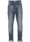 Topman Mid Blue Authentic Wash Skinny Carrot Jeans