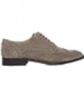 Reiss Haque Suede Leather Wingtip Brogue Grey