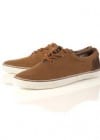 Topman Wire Tan Canvas Plimsolls