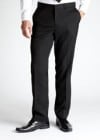 Burton Black Tailored Herringbone Trousers