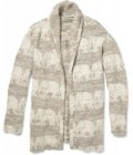 The Elder Statesman Elephant Pattern Cashmere Smoking Jacket