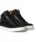 Jimmy Choo Belgravia Crocodile-embossed Leather High Top Sneakers