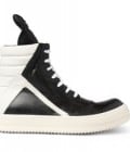 Rick Owens Panelled-leather High Top Sneakers