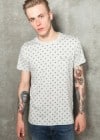Worland Grey Paisley Print Tee