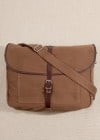 Fred Perry Khaki Cotton Twill Satchel