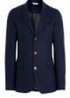 Oliver Spencer Navy Tweed Portland Blazer