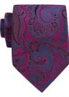 Austin Reed 8cm Navy And Pink Paisley Silk Tie