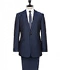 Reiss Eldon One Button Notch Suit Blue
