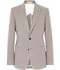 Reiss Berlin Two Button Moleskin Blazer Light Grey