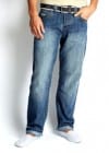 Burton Crosshatch Straight Fit Light Wash Jean