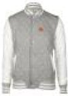 Voi Mens City Quilted Grey Marl & Cream Sweat Jacket