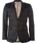 Alexander Mcqueen Plaid Wool Blazer