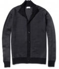 Brioni Herringbone Wool And Silk-blend Cardigan
