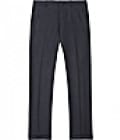 Reiss Otley T Slim Fit Formal Wool Sheen Trousers Blue