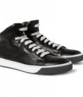 Lanvin Leather High Top Sneakers