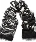 Horiyoshi The Third Big Tiger Printed Silk And Cashmere-blend Scarf