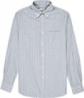 Reiss Harrison Button Down Vintage Stripe Shirt Blue