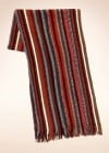 Merino Wool Rich Marl Multi-striped Knitted Scarf