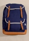 Shore Leave Navy Canvas Backpack