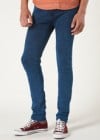 Topman Blue Acid Wash Stretch Skinny Jeans