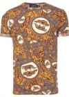 Topman Pattern Tiger Print Crew Tee