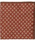 Reiss Next Prev Versuvio Circle & Check Back Pocket Square Rust