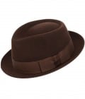 Brown Narrow Brim Harrogate Trilby Christys Hats