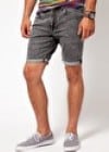 Asos Denim Shorts With Acid Wash