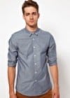 Asos Slim Fit Shirt In Chambray