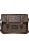 Asos Tweed Contrast Double Buckle Satchel