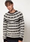 Diesel Jumper Crew Neck With Fairisle Print