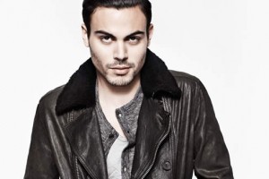 AllSaints Diverse Leather Pea Coat