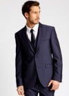 Burton Navy Tipped Slim Fit Suit