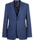 Reiss Melville B Flannel Mixer Blazer Blue