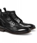 Paul Smith Shoes & Accessories Textured-leather Lace-up Boots