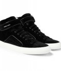 Pierre Hardy Velvet High Top Sneakers