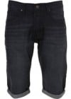Topman Indigo Denim Roll-up Shorts