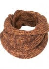 Topman Brown Mix Yarn Rib Snood