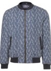 Topman Printed Quilted Bomber Jacket