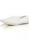 Topman Guide White Slip On Plimsoll