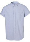 Topman Blue Oxford Short Sleeve Shirt