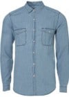 Topman Blue Western Denim Shirt