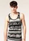 Asos Front Panel Printed Vest